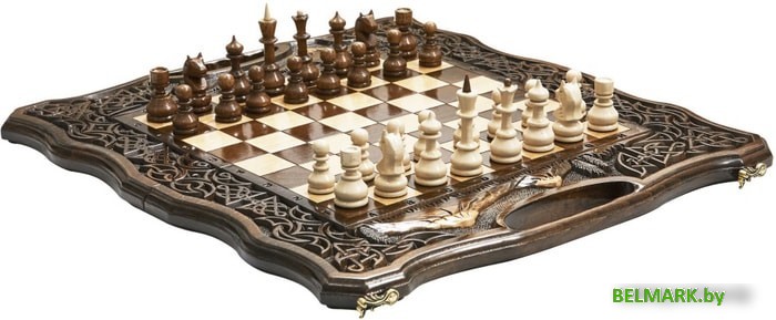 Шахматы/шашки/нарды Haleyan Арарат 2 50 с ручками kh143-5 - фото