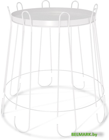 Журнальный столик Sheffilton SHT-CT6 (белый муар) - фото