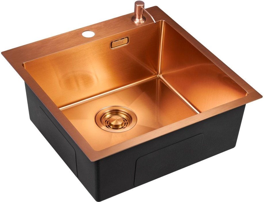 Кухонная мойка Emar EMB-117A PVD Nano Coppery - фото