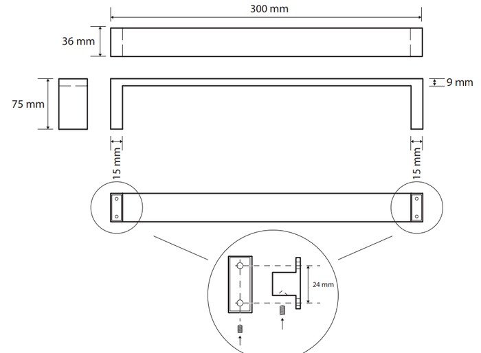 Держатель для полотенца Bemeta Gamma 145804012 - фото2