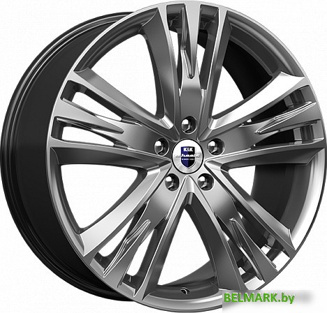 Литые диски K&K Атлас 20x8.5" 5x108мм DIA 63.35мм ET 45мм Дарк платинум - фото
