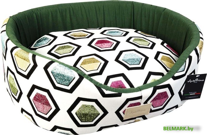 Лежак AntePrima Nathalie NAESAVER05 (белый/зеленый/принт) - фото