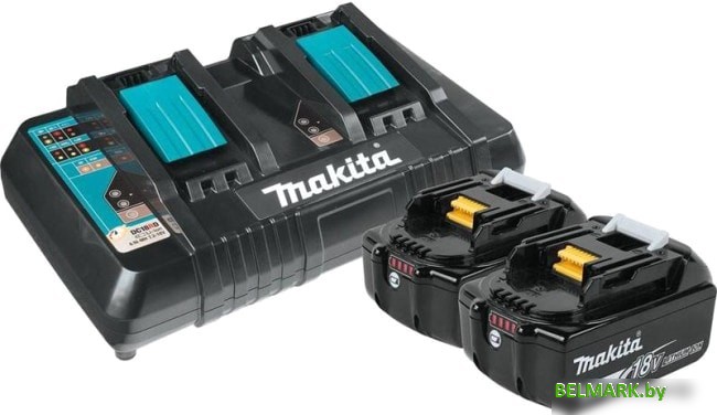 Аккумулятор с зарядным устройством Makita BL1850B + DC18RD 191L75-3 (18В/5 Ah + 7.2-18В) - фото