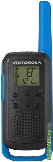 Портативная радиостанция Motorola T62 Walkie-talkie (черный/синий) - фото2