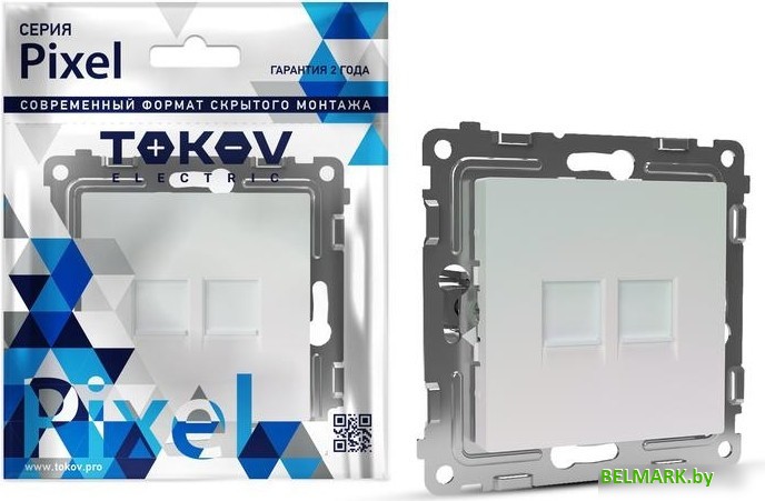 Розетка компьютерная Tokov Electric Pixel TKE-PX-RC2-C04 - фото2