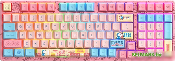 Клавиатура Akko 3098B Doraemon Macaron (Akko CS Jelly Blue) - фото