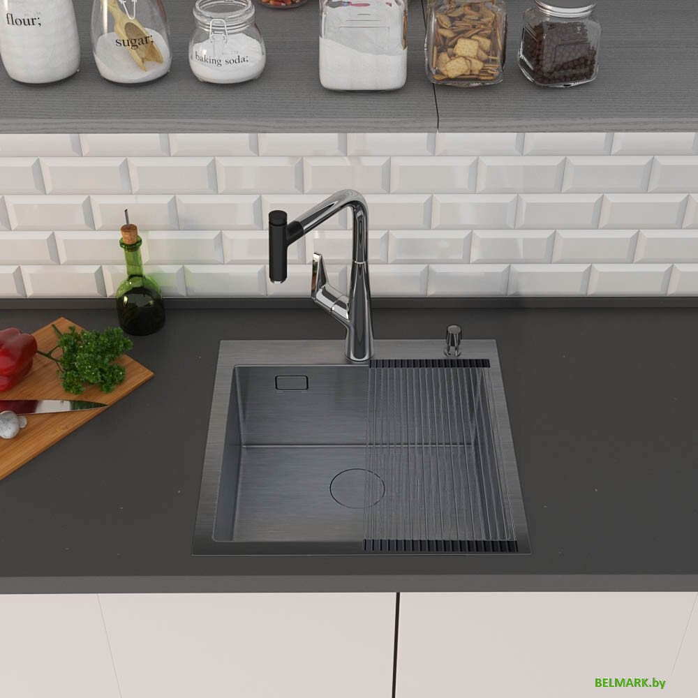 Кухонная мойка Roxen Simple 560220-45B - фото2