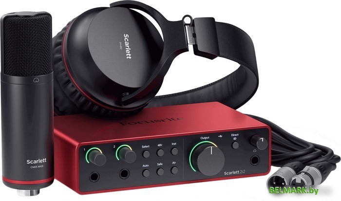 Комплект для звукозаписи Focusrite Scarlett 2i2 Studio (4-е поколение) - фото