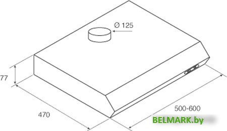 Кухонная вытяжка Jetair Light WH/F/60 PRF0094435B - фото2