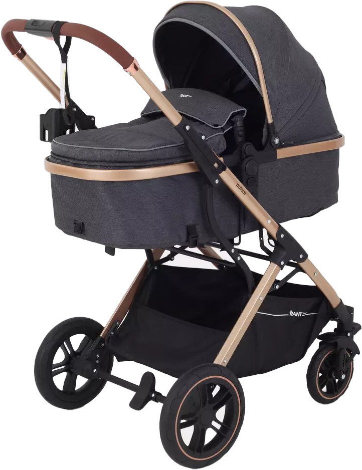Универсальная коляска Rant Basic Pulsar Gold RA160 (2 в 1, grey) - фото