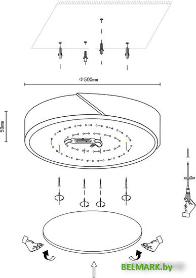 Припотолочная люстра Velante 445-647-01 - фото2