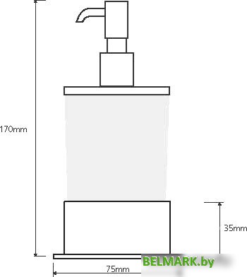 Дозатор для жидкого мыла Bemeta Plaza 140109161 - фото2