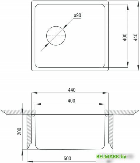 Кухонная мойка Deante Egeria ZPE 010B - фото2