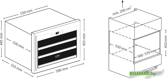 Винный шкаф CASO WineSafe 18 EB - фото2