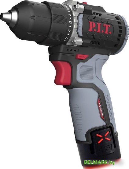 Дрель-шуруповерт P.I.T. PBM12K-10B/2 (с 2-мя АКБ, кейс) - фото2