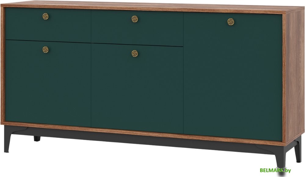 Тумба НК-Мебель Brass KM-1 (изумруд) - фото