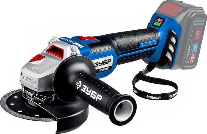 Угловая шлифмашина Зубр Профессионал AB-125 (без АКБ) - фото