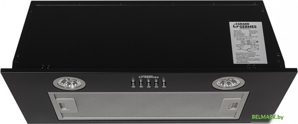 Кухонная вытяжка GrandGermes Qena 60 (черный) - фото2