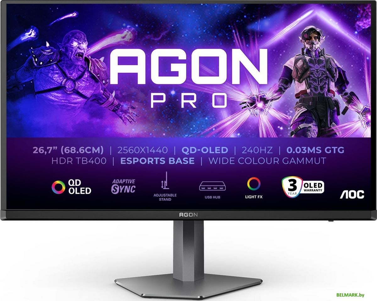 Игровой монитор AOC Agon Pro AG276QZD2 - фото