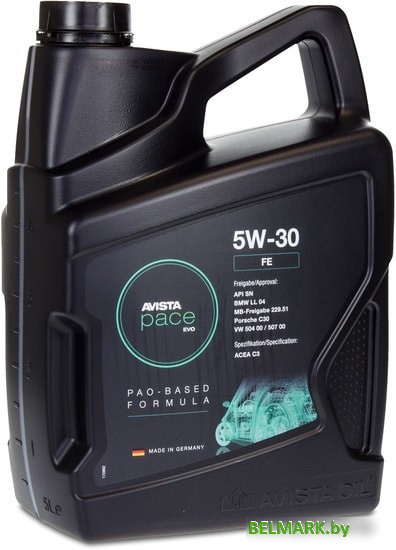 Моторное масло Avista pace EVO FE 5W-30 5л - фото2