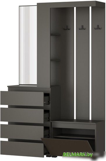 Стенка НК-Мебель Stern 72677900 (серый графит) - фото2