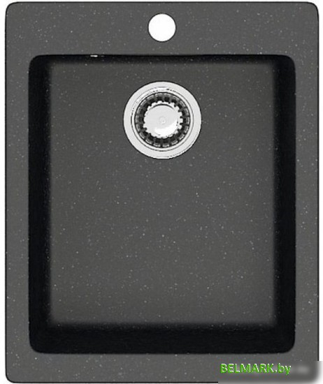 Кухонная мойка Teymi Helmi 50x42 T120104 (черный матовый) - фото