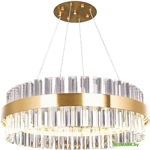 Подвесная люстра Estares Sofia 100W R-APP-500x1000-Gold/Clear-220-IP20_Ч - фото