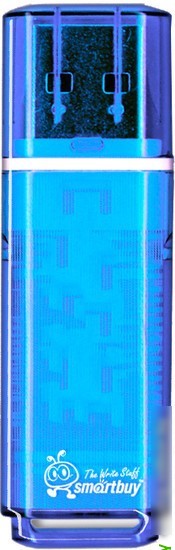 USB Flash Smart Buy Glossy Blue 64GB (SB64GBGS-B) - фото