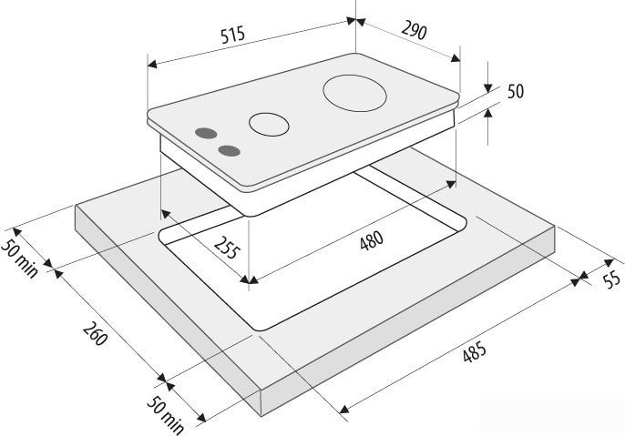 Варочная панель Krona Calore 30 WH - фото2
