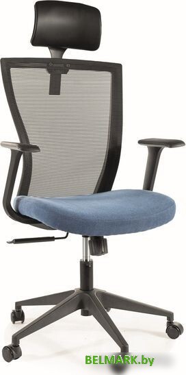 Кресло Signal Q-328H (черный/синий) - фото