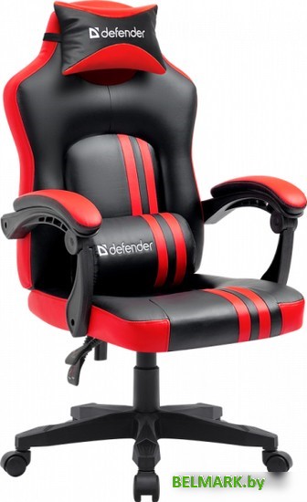 Кресло Defender Mercury (черный/красный) - фото