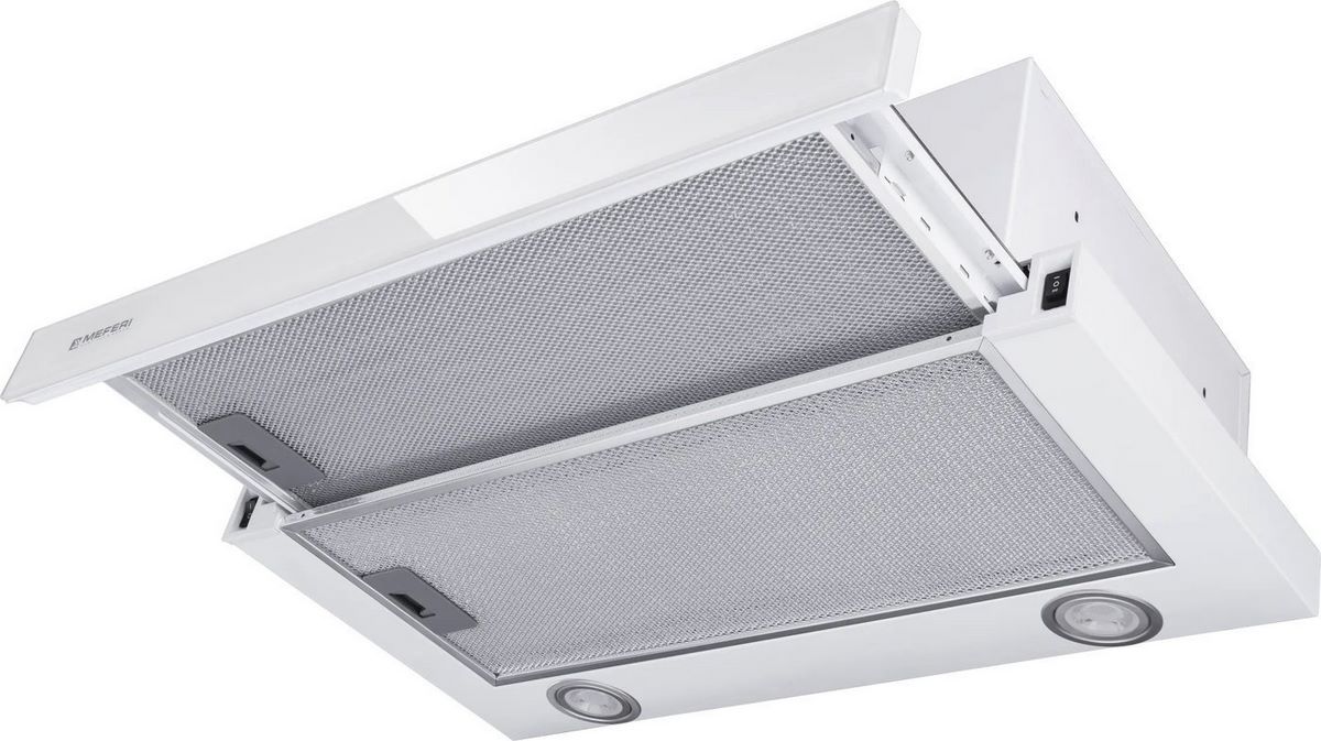 Кухонная вытяжка Meferi SLIDEBOX60WH Glass Ultra - фото