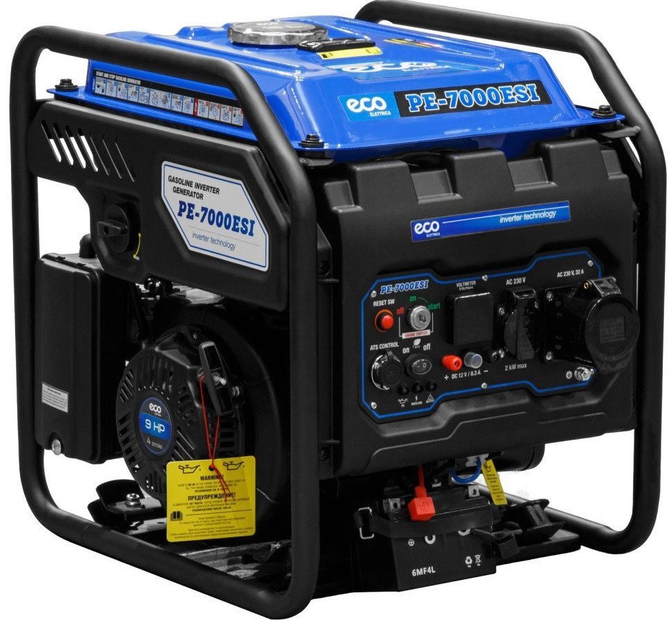 Бензиновый генератор ECO PE-7000ESI - фото