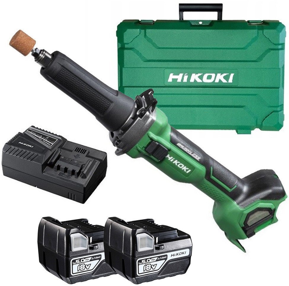 Прямошлифовальная машина Hikoki GP18DA WGZ (с 2-мя АКБ, кейс) - фото