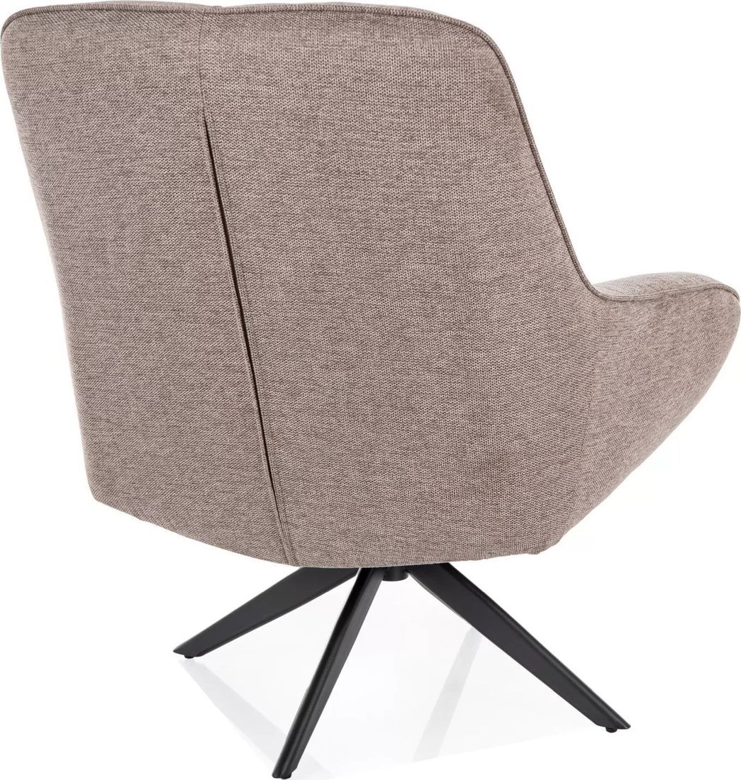 Интерьерное кресло Signal Hana Brego (бежевый/черный) - фото2