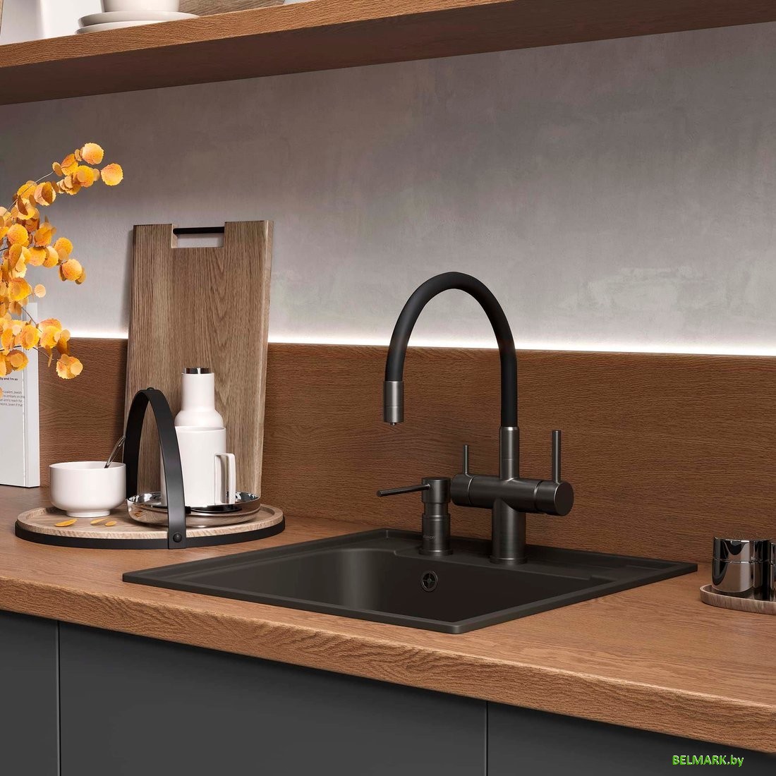 Кухонная мойка Reflexion Etude RF0353BL - фото2