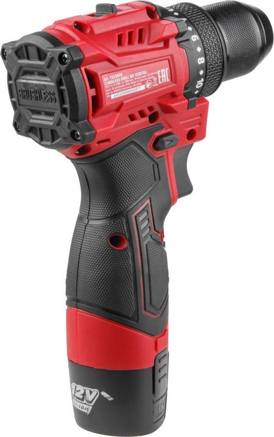 Дрель-шуруповерт Wortex BD 1220 DLi 1333699 (с 2-мя АКБ, кейс) - фото2