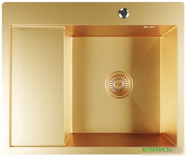 Кухонная мойка Mixline Pro 552927 (золото, с сифоном) - фото