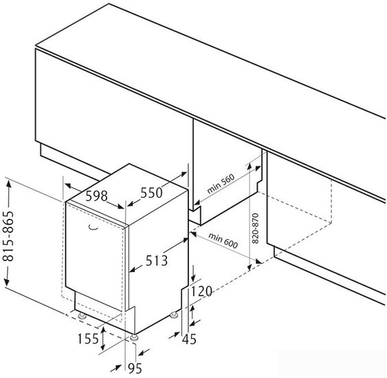 Посудомоечная машина Krona GARDA 60 Bl - фото2