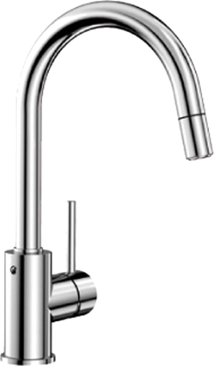 Смеситель Blanco Mida-S Silgranit (хром) [521454] - фото