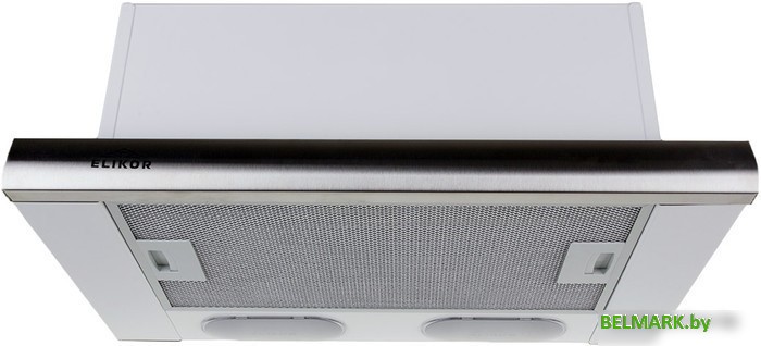 Кухонная вытяжка Elikor Интегра 50П-400-В2Л (белый/нержавеющая сталь) (841328) - фото