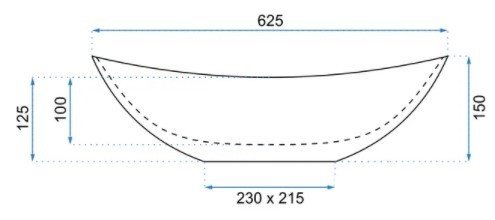 Умывальник Rea Royal Granit U8596 - фото2