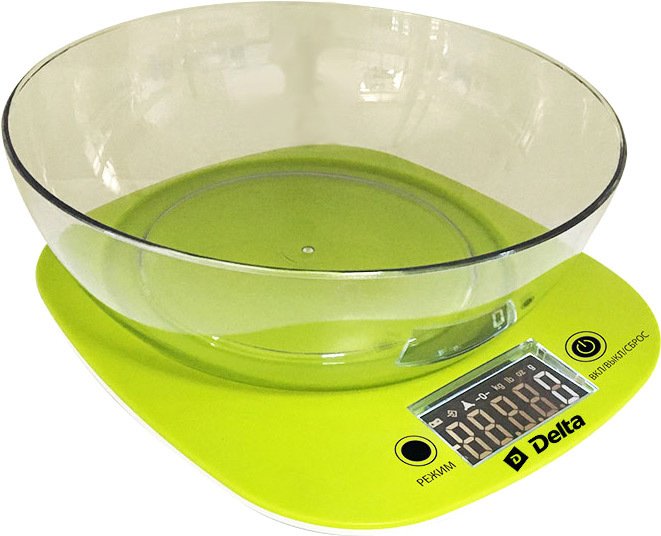Кухонные весы Delta KCE-32 (зеленый) - фото