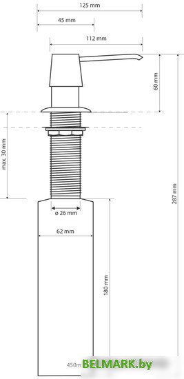 Дозатор Bemeta Hotel 136109012 - фото2