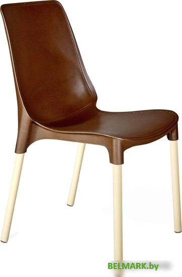 Стул Sheffilton SHT-S75 (коричневый/ваниль) - фото