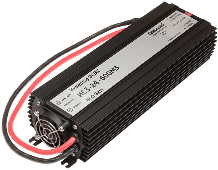 Автомобильный инвертор СибКонтакТ ИС3-24-600М3 - фото