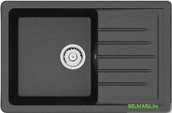 Кухонная мойка Berge BR-7602 + Like F8007122 (черный) - фото2