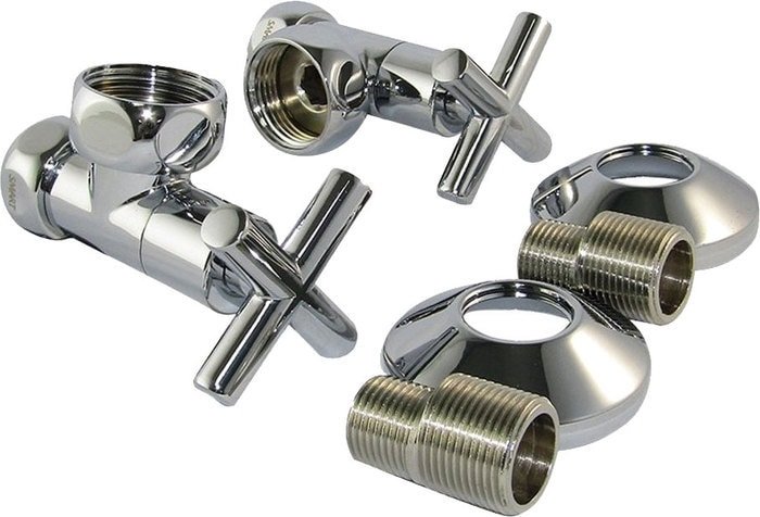 Американка Stinox Комплект с крестообразным вентилем 3/4"x1/2" 971 (хром) - фото