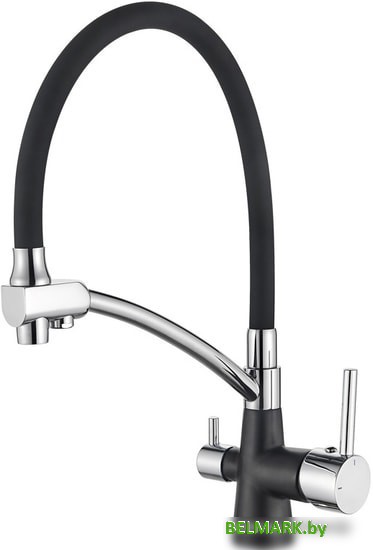 Смеситель Ledeme L4855B-2 (черный/черный) - фото