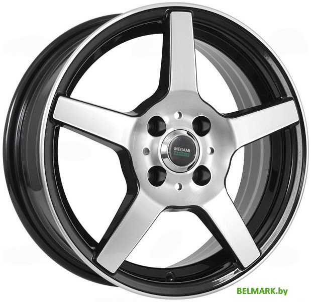 Литые диски Megami AF-07 15x6" 4x100мм DIA 60.1мм ET 50мм BKF - фото
